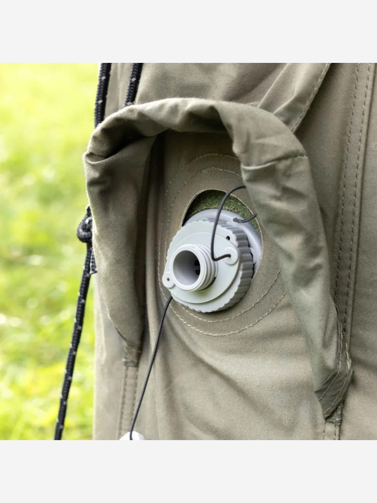 Надувная палатка Coody 8.0 Army Green, 320×250×220 см, 2–4 человека, 2 входа, навес