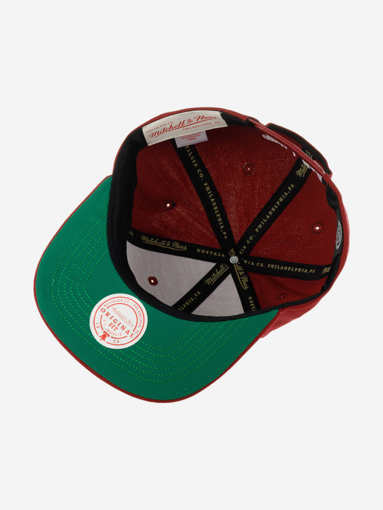Бейсболка с прямым козырьком MITCHELL NESS 6HSSSH22089-CAVMARO Colorado Avalanche NHL (малиновый)