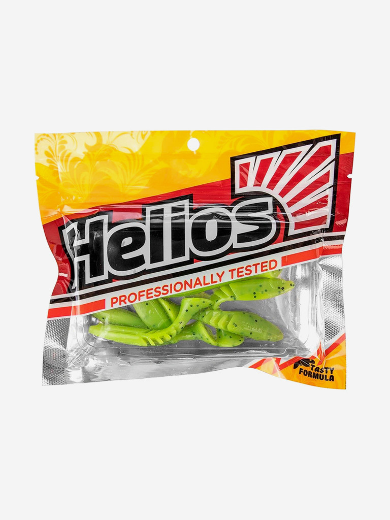 Мягкая приманка Helios Slash, 2,64" / 6,7 см, Pepper Lime, 10 штук (HS-19-009)
