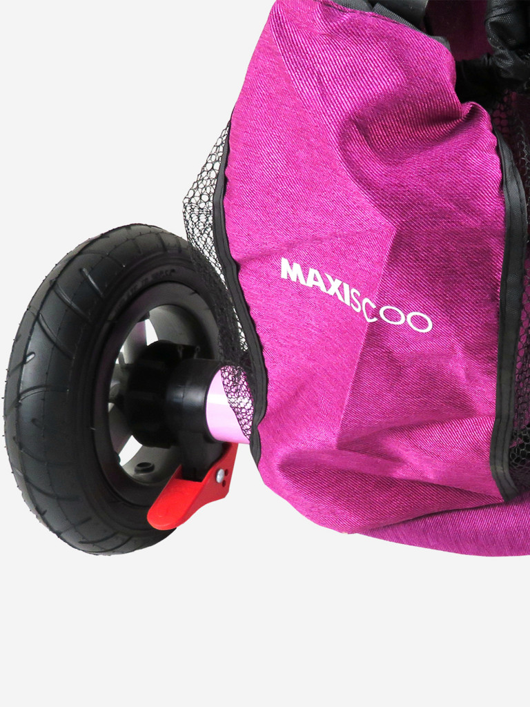 Детский Трехколесный Велосипед MAXISCOO "Shark", Розовый, Складной С Капюшоном