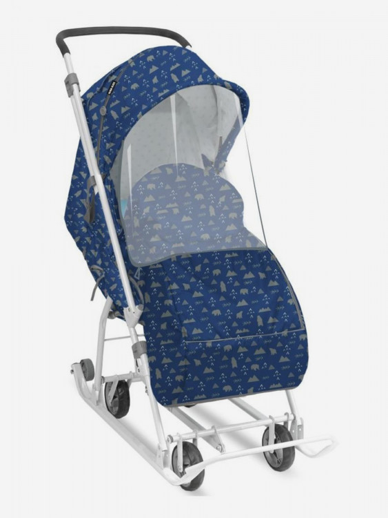 Санки-коляска комбинированная Nika"Наши детки 3-1К" НДТ3-1К скандинавский синий