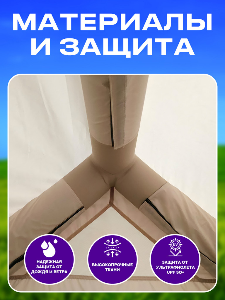 Палатка надувная 6,3 м, 6 человек, быстрая установка