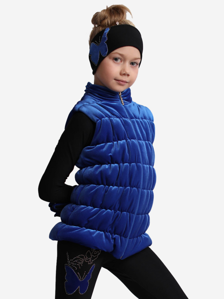 Жилетка для фигурного катания детская бархатная IceDress