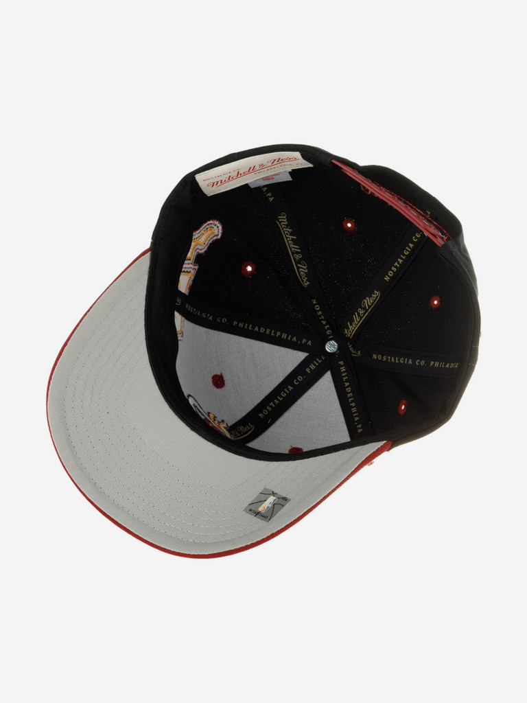 Бейсболка MITCHELL NESS HHSS7310-MHEYYPPPBLCK Miami Heat NBA (черный)