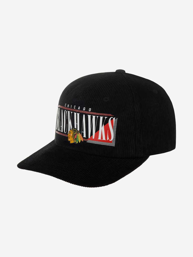 Бейсболка AMERICAN NEEDLE 45082A-CBH Chicago Blackhawks Printed Cord NHL (черный)