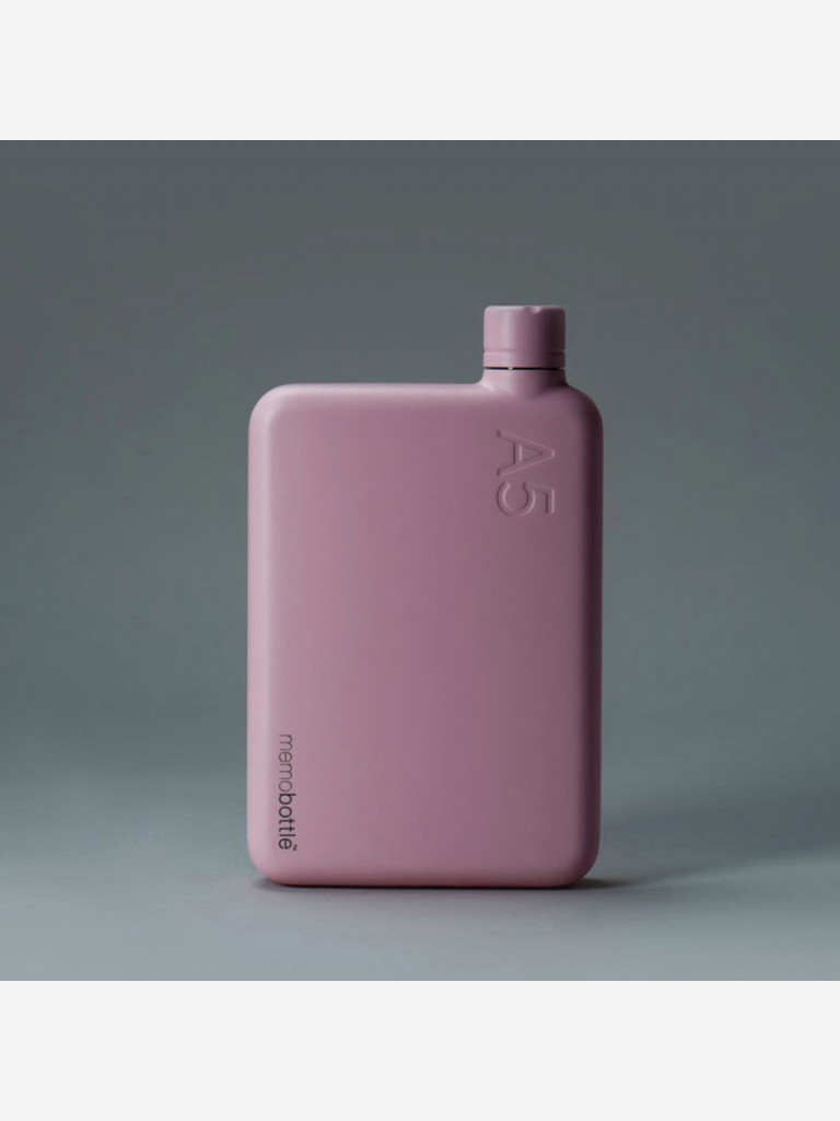 Бутылка из нержавеющей стали Memobottle A5, розовый