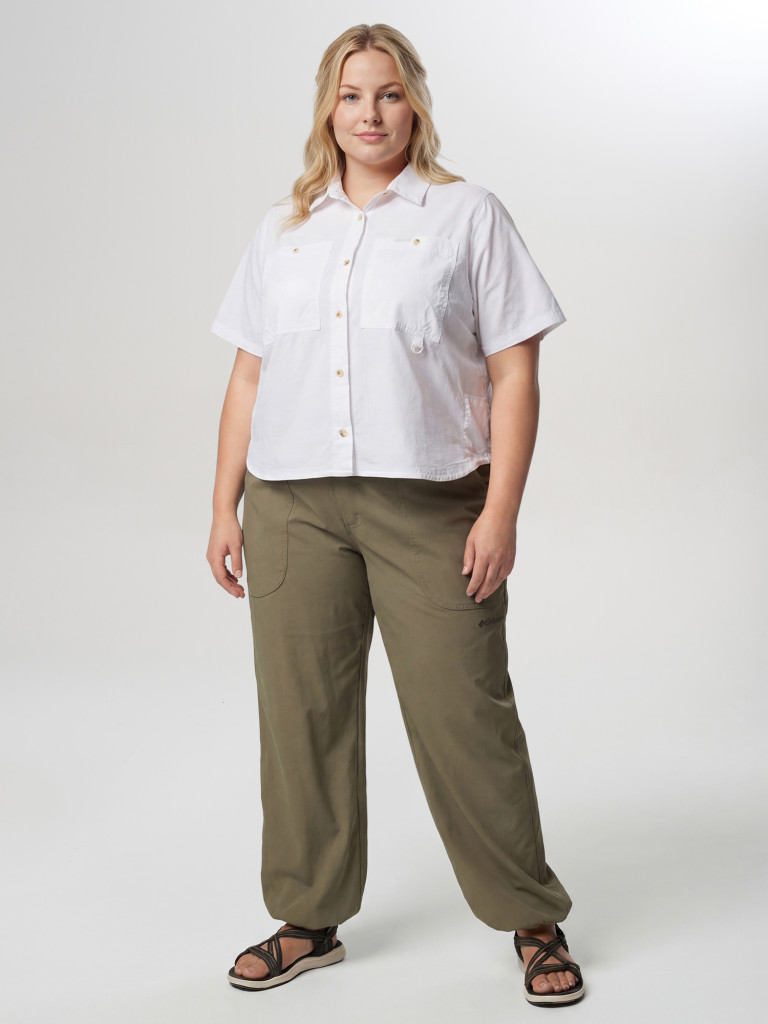 Рубашка с коротким рукавом женская Columbia Brea Falls Woven SS, Plus Size