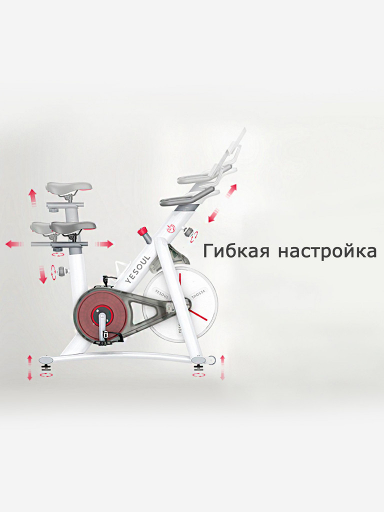 Велотренажер YESOUL Smart Spinning bike V1 PLUSE белый