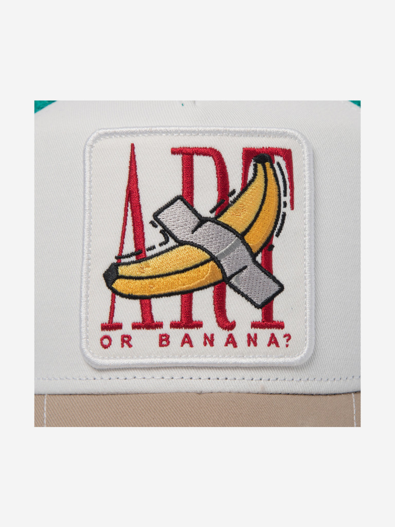 Бейсболка с сеточкой DJINNS HFT Food Banana Art (бежевый)