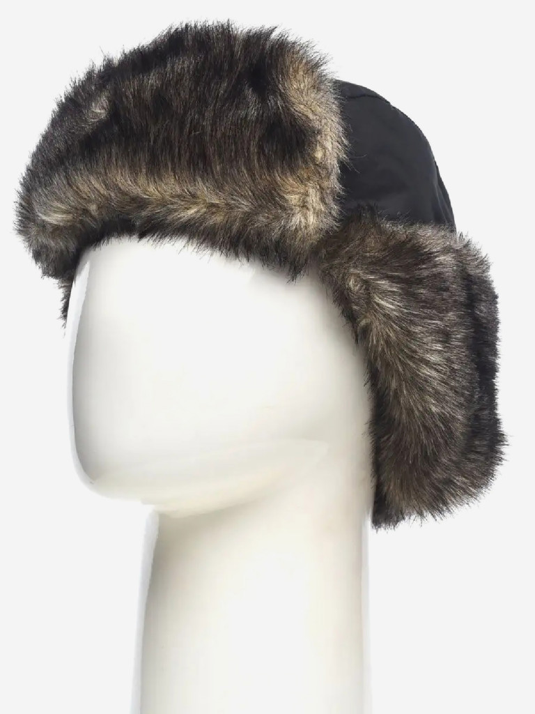 Шапка-ушанка мужская зимняя меховая с маской Huntsman Евро Волк