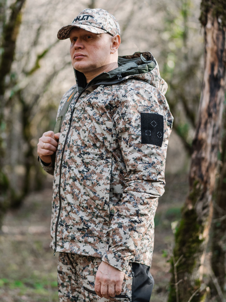 Куртка мембранная мужская H.U.T. KIVACH для охоты, камуфляж