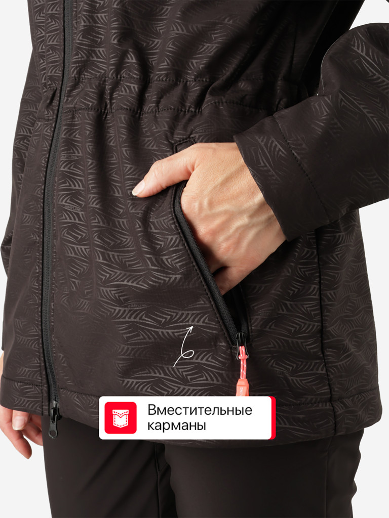 Куртка женская мембранная для рыбалки Томь GRAILING, черный