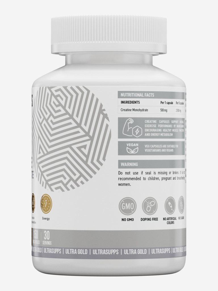Креатин моногидрат Ultrasupps Ultra Gold, 150 шт