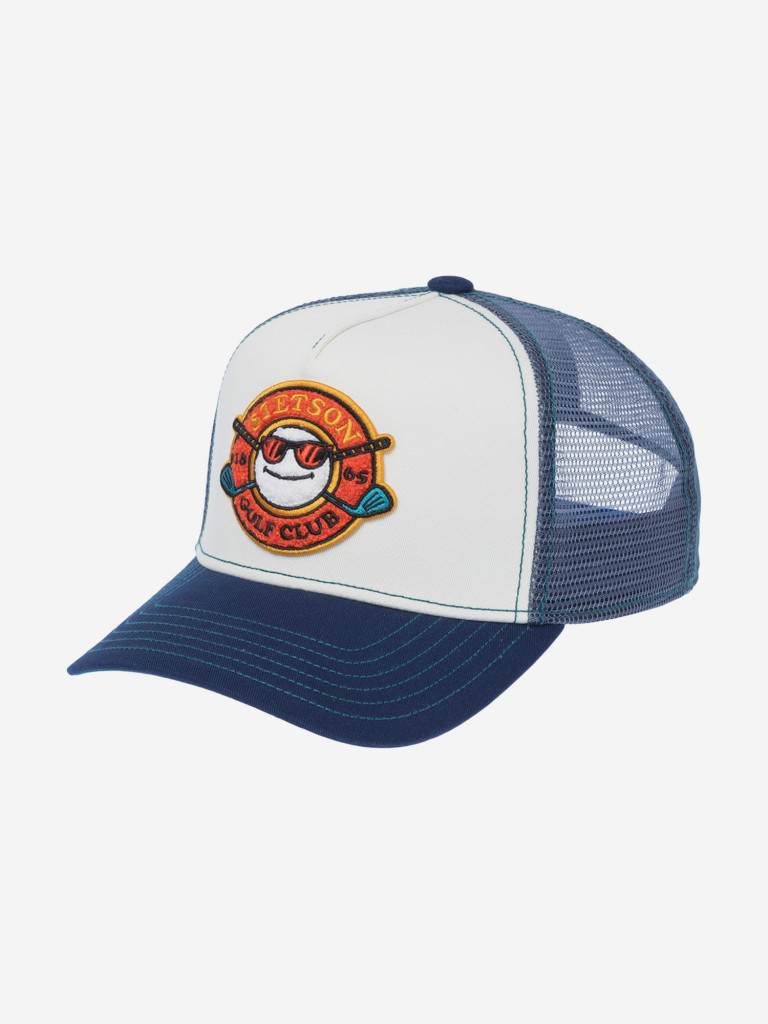 Бейсболка с сеточкой STETSON 7761180 TRUCKER CAP GOLF CLUB (синий)