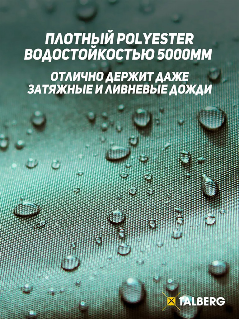 Тент Talberg TENT 4X4м , зелёный