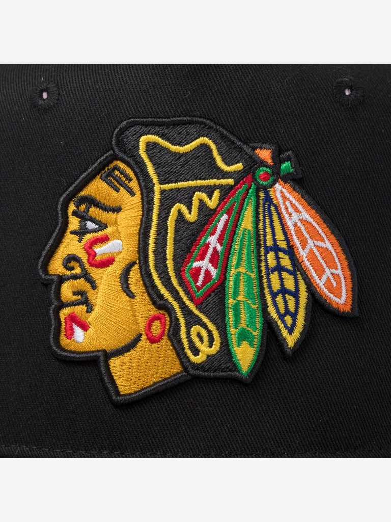 Бейсболка с сеточкой MITCHELL NESS HT11504-CBHBLCK Chicago Blackhawks NHL (черный)