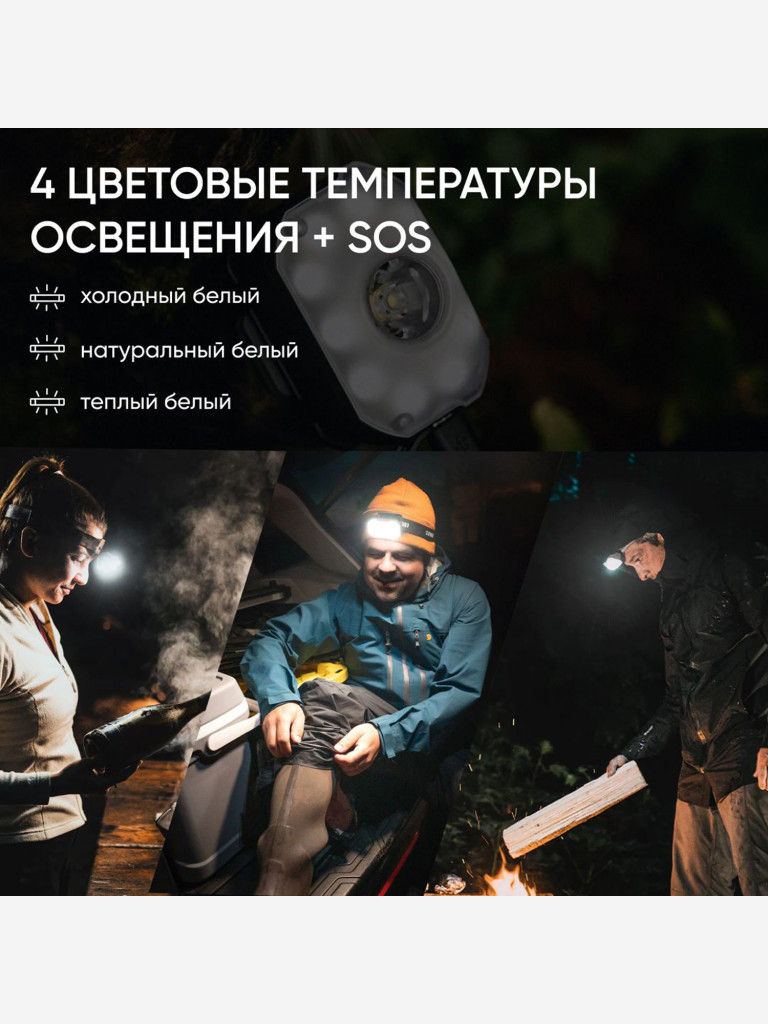 Фонарь налобный CLAYMORE Heady2