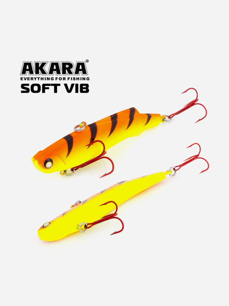 Воблер ратлин Akara Soft Vib 75мм 17г A25 виб зимний на щуку, судака