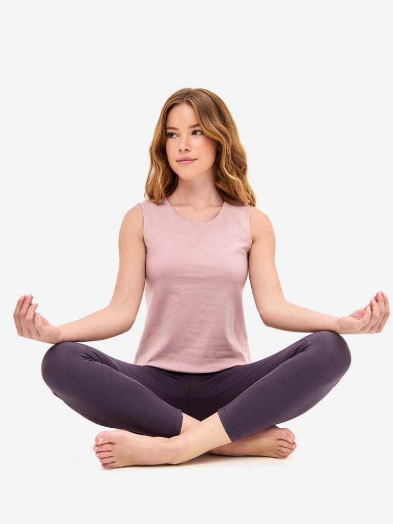 Майка розовая с нижним топом женская ANGAMI