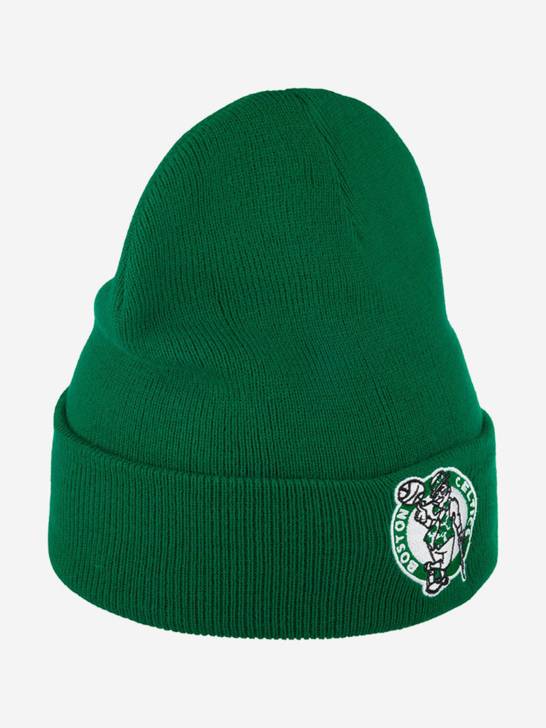 Шапка с отворотом MITCHELL NESS EU175-TEAMTALK-KEL Boston Celtics NBA (зеленый)