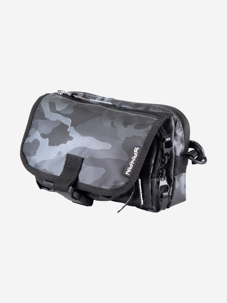 Сумка рыболовная Yaman Street Fishing MultiLock S-Pouch, 13,5х22х8 см, цвет серый камуфляж.