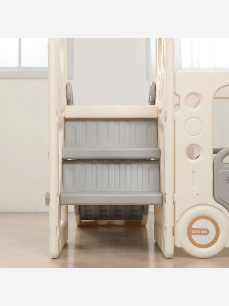 Игровой комплекс с горкой UNIX Kids Bus (171 cm) Grey