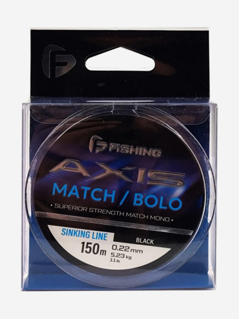 Леска F-FISHING Axis Match Bolo Line Black 150м 0,22мм 5,23кг 11lb