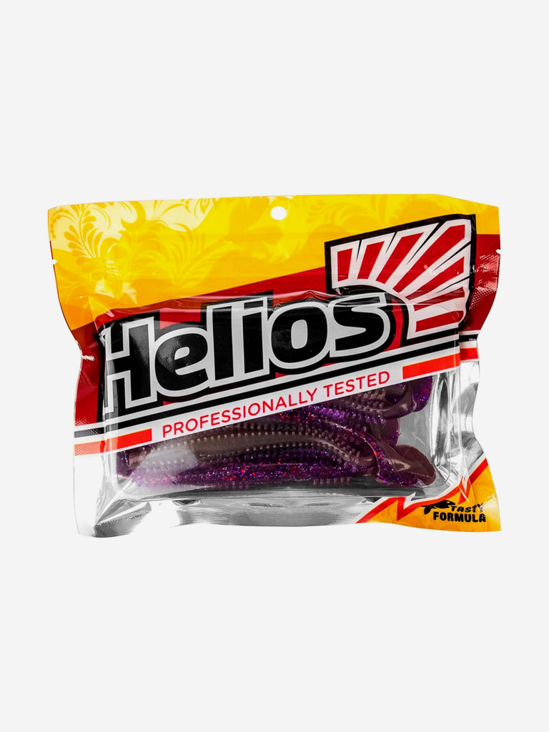 Мягкая приманка Helios Shaggy, 3,35'' / 8,5 см, Fio & Lime, 5 шт (HS-16-014)