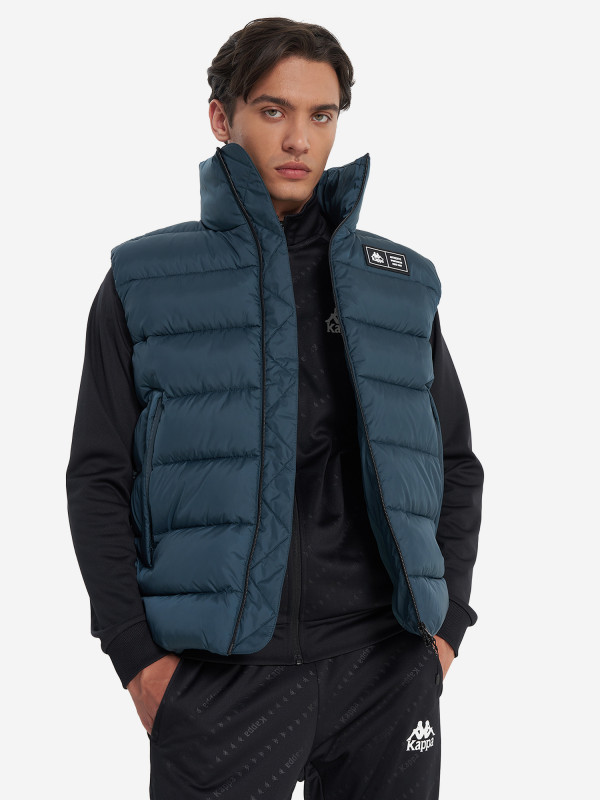 Жилет утепленный мужской Kappa арт. 136979 зеленый цвет — купить за 6999 руб., отзывы в интернет-магазине Спортмастер