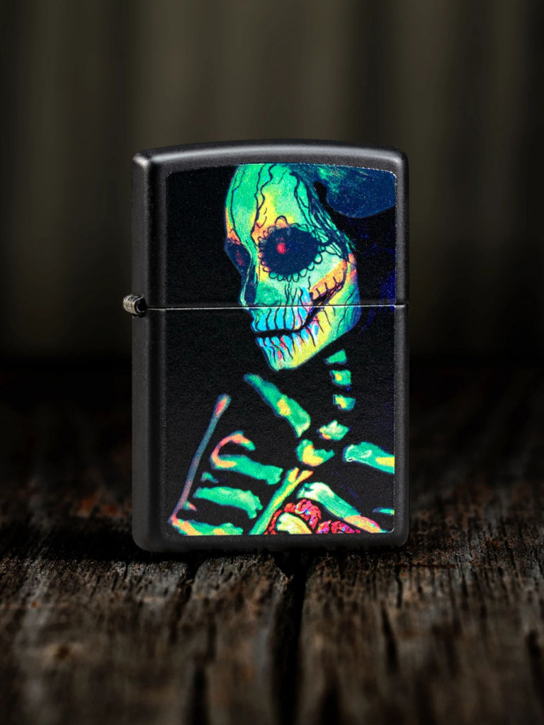 Зажигалка бензиновая ZIPPO 48761 Sugar Skeleton