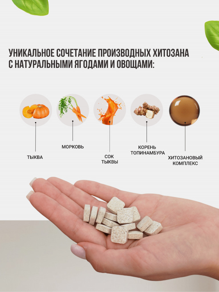 Хитозановый комплекс с тыквой для пищеварения