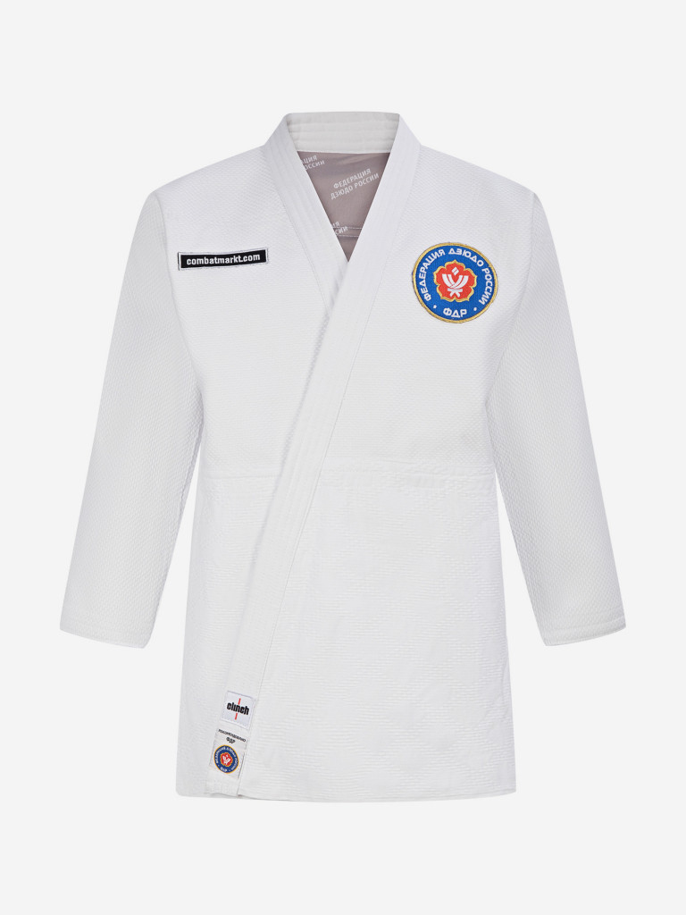 Кимоно для дзюдо подростковое Clinch Judo Gold FDR белое