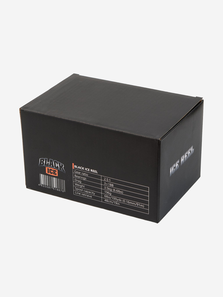 Зимняя катушка Narval Frost Black Ice 2.5:1 3+1BB #Black/Orange
