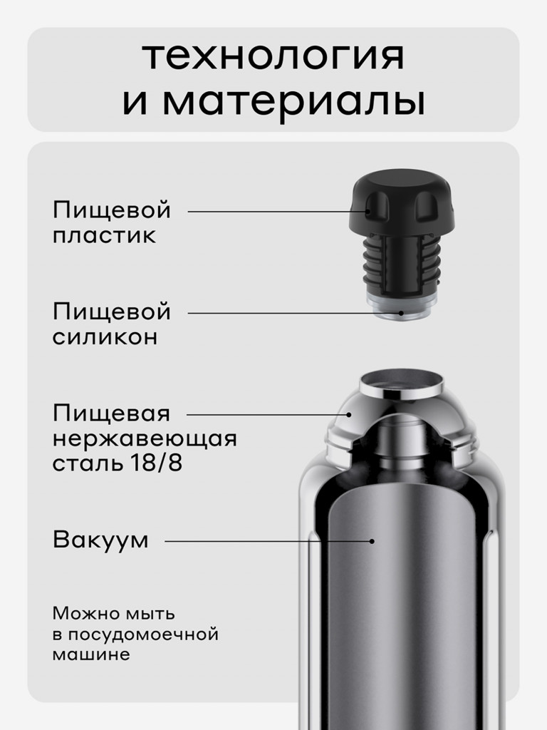 Термос вакуумный для напитков BOBBER Flask 770 мл, тепло до 36 часов, красный