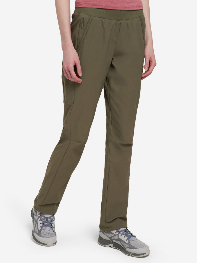 фото Брюки женские columbia leslie falls pant, зеленый