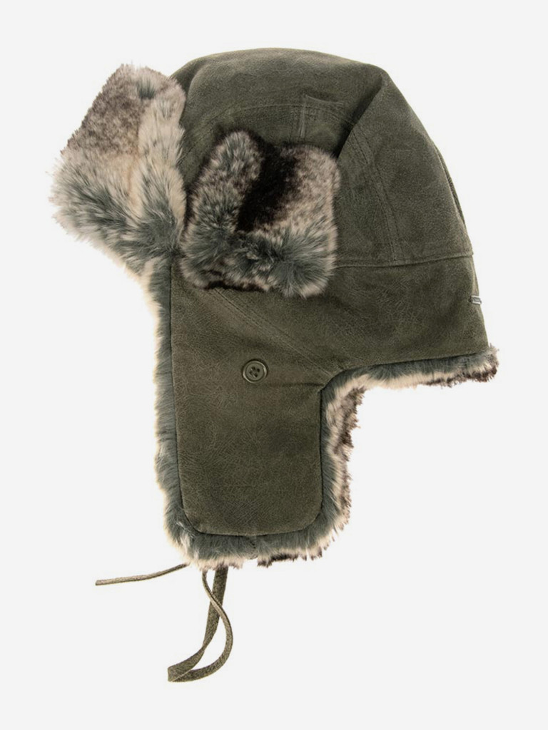 Шапка ушанка STETSON 9297102 BOMBER PIGSKIN (оливковый)