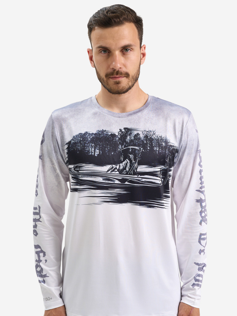 Лонгслив мужской Extreme Fishing OBS-G503 с защитой от солнца UPF50+ для рыбалки