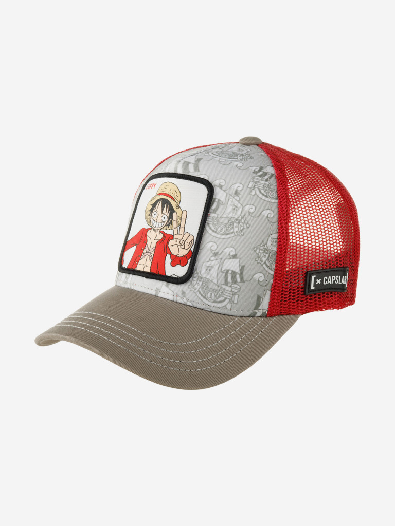Бейсболка с сеточкой CAPSLAB CL/OP1/3/LUF1 Junior One Piece Luffy (серый)