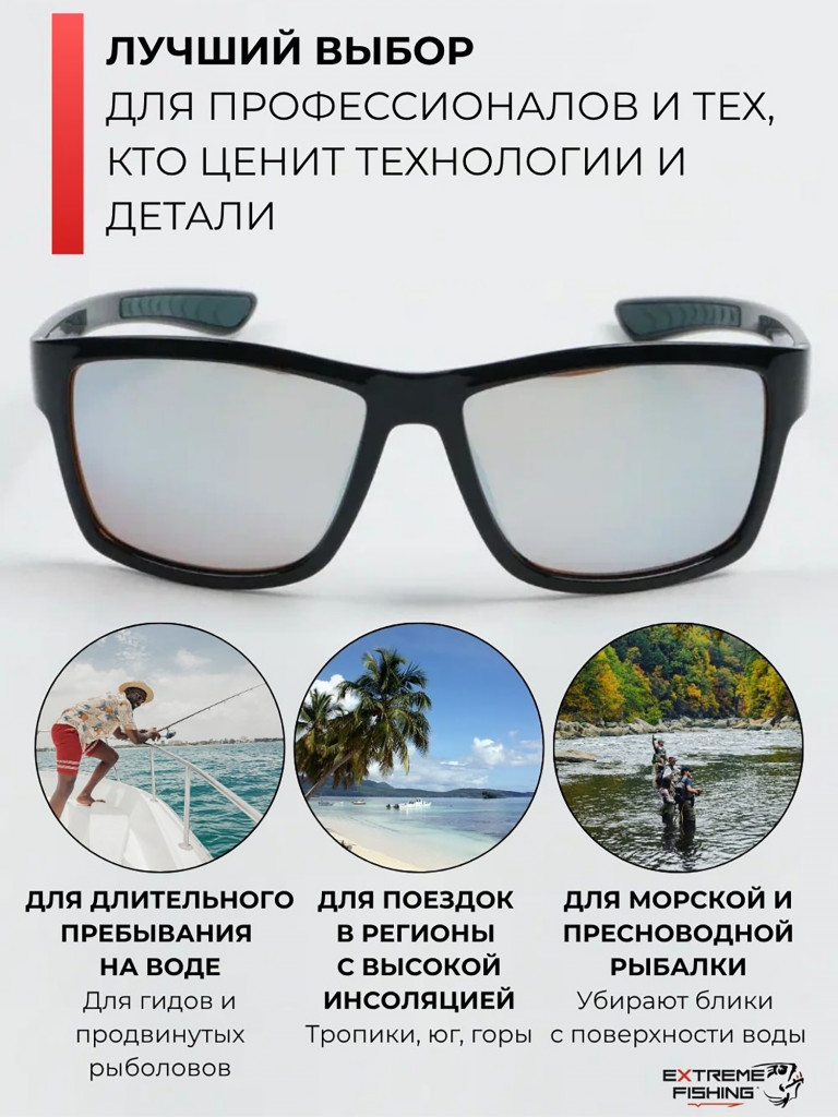 Очки поляризационные солнцезащитные Extreme Fishing Addiction ADD-331