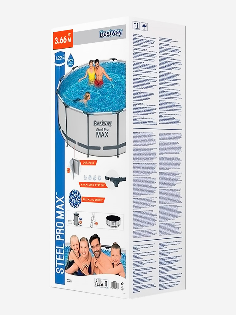 Бассейн Bestway 56420 каркасный Steel Pro Max 366х122 см , объем 10250 л