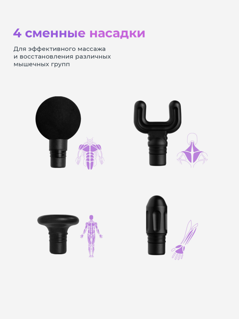 Перкуссионный массажер для тела Impulse Sport mini