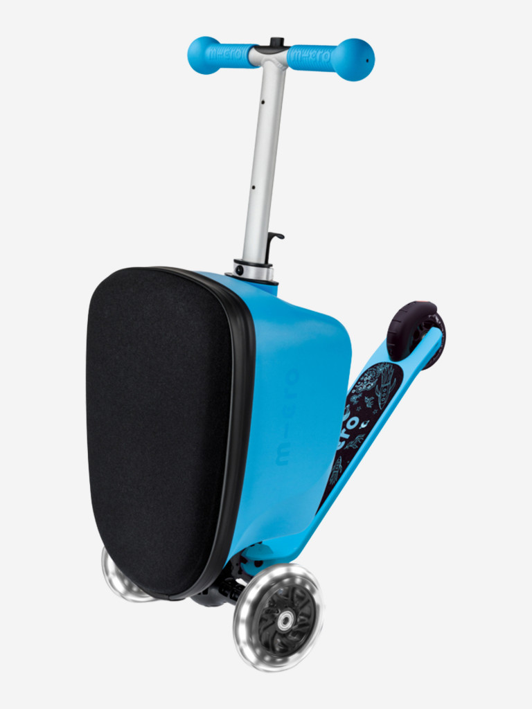 Чемокат для детей Micro Luggage Junior LED с наклейками