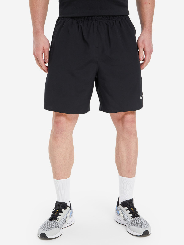 Шорты мужские Nike Challenger арт. DV9344 черный/серебристый цвет — купить за 7999 руб., отзывы в интернет-магазине Спортмастер