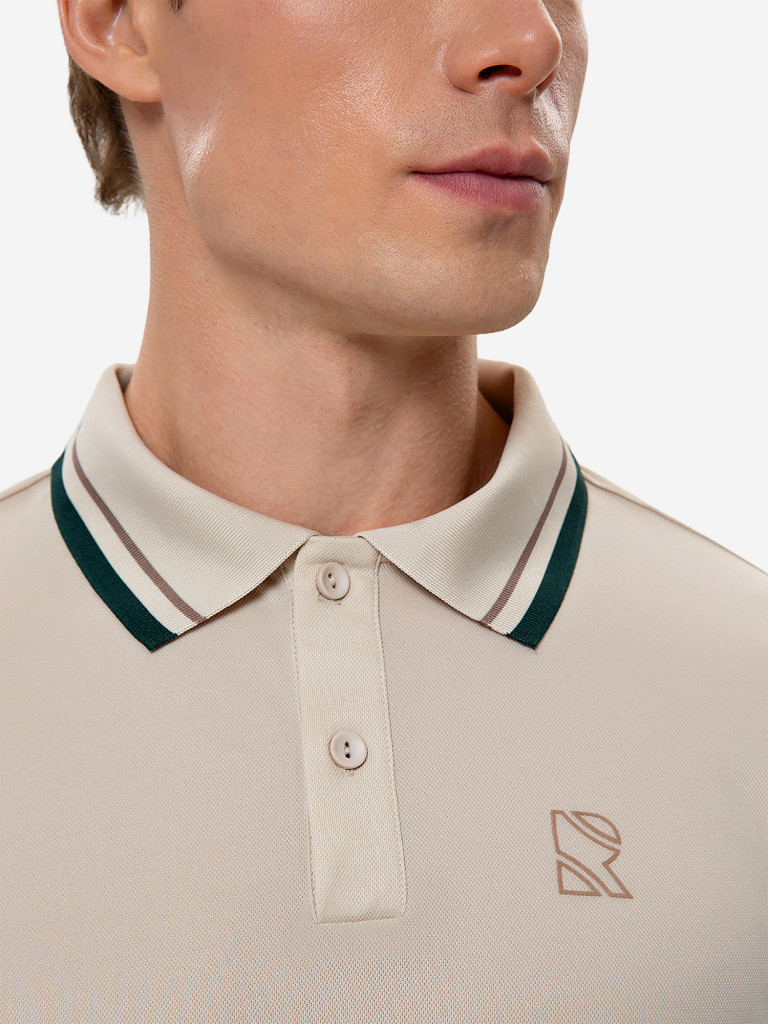 Поло мужское RAQUETA SPORT мужское Deporte, Beige