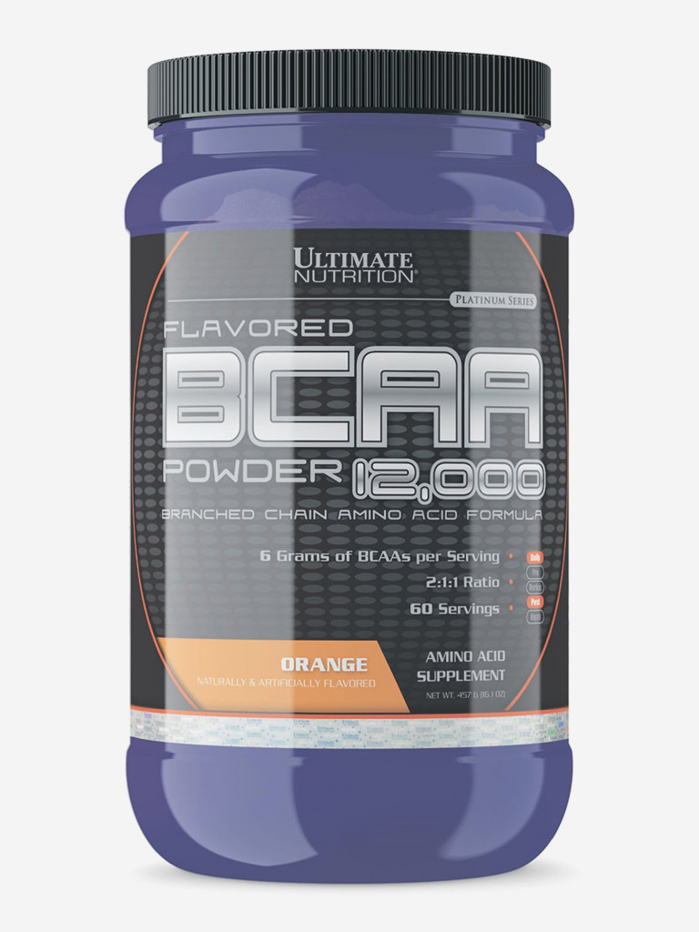 Аминокислоты Ultimate Nutrition BCAA 12000, 457 г, Апельсин