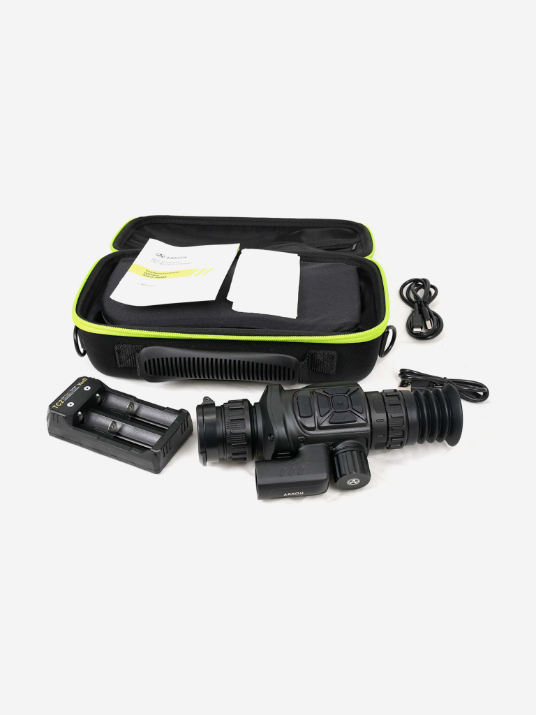 Тепловизионный прицел Arkon Arma HR35L, с баллистическим калькулятором, 1200-1800м, zoom 1.6-12.8х, WiFi, VOx 640x512, OLED 1024х768рх