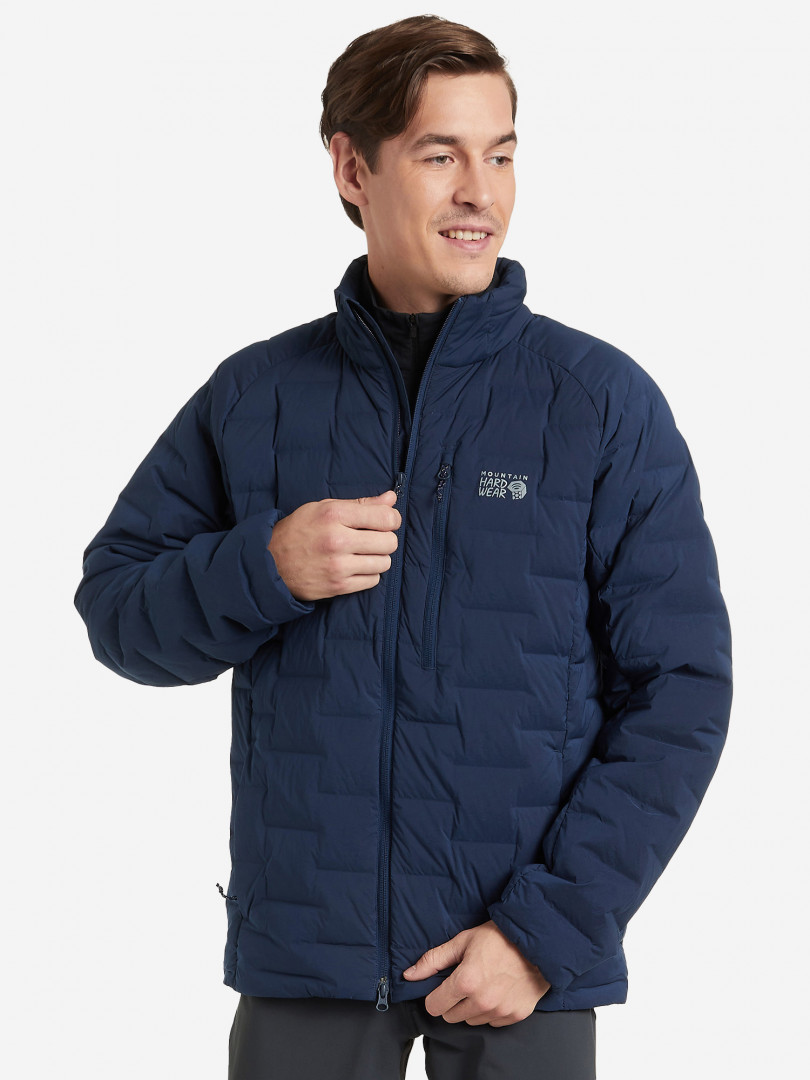 фото Пуховик мужской mountain hardwear stretchdown™ jacket, синий