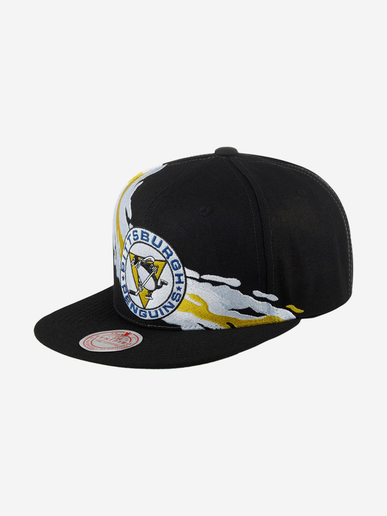 Бейсболка с прямым козырьком MITCHELL NESS 6HSSSH22087-PPEBLCK Pittsburgh Penguins NHL (черный)