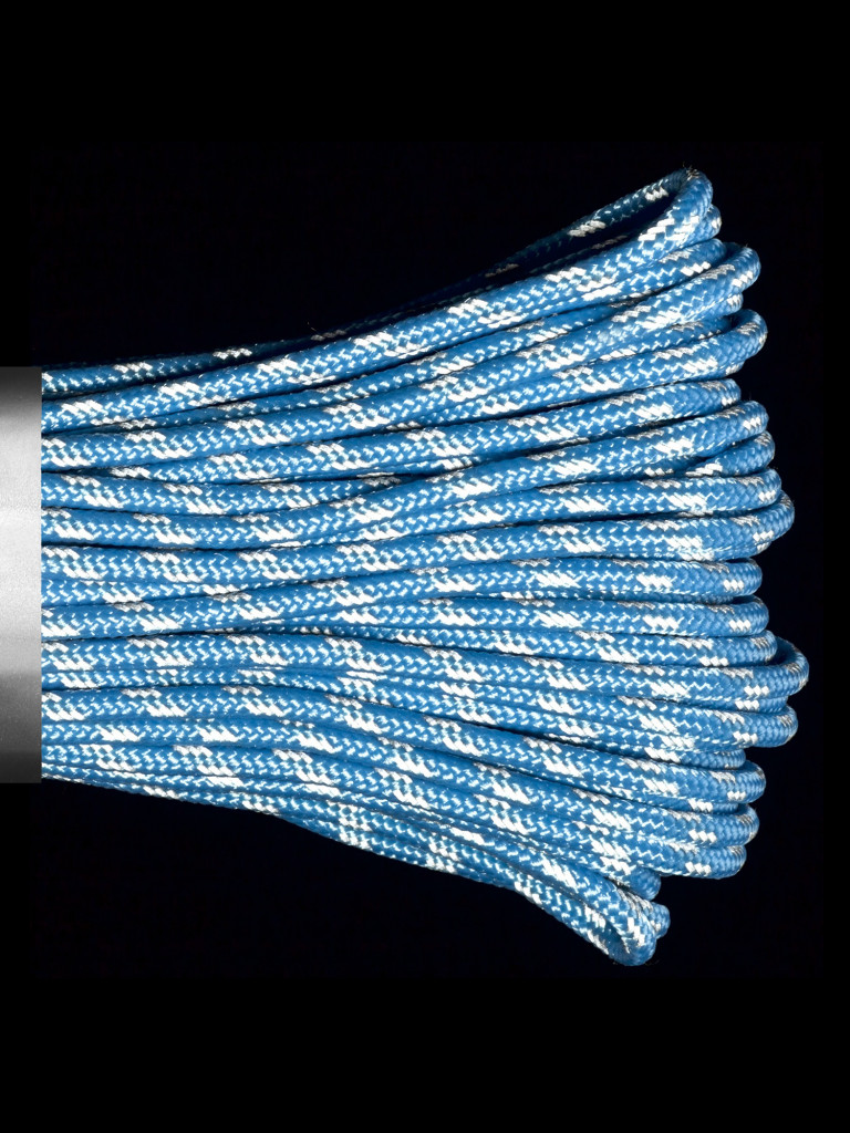 Паракорд 275 (мини) CORD nylon 10м RUS световозвращающий (carolina blue)