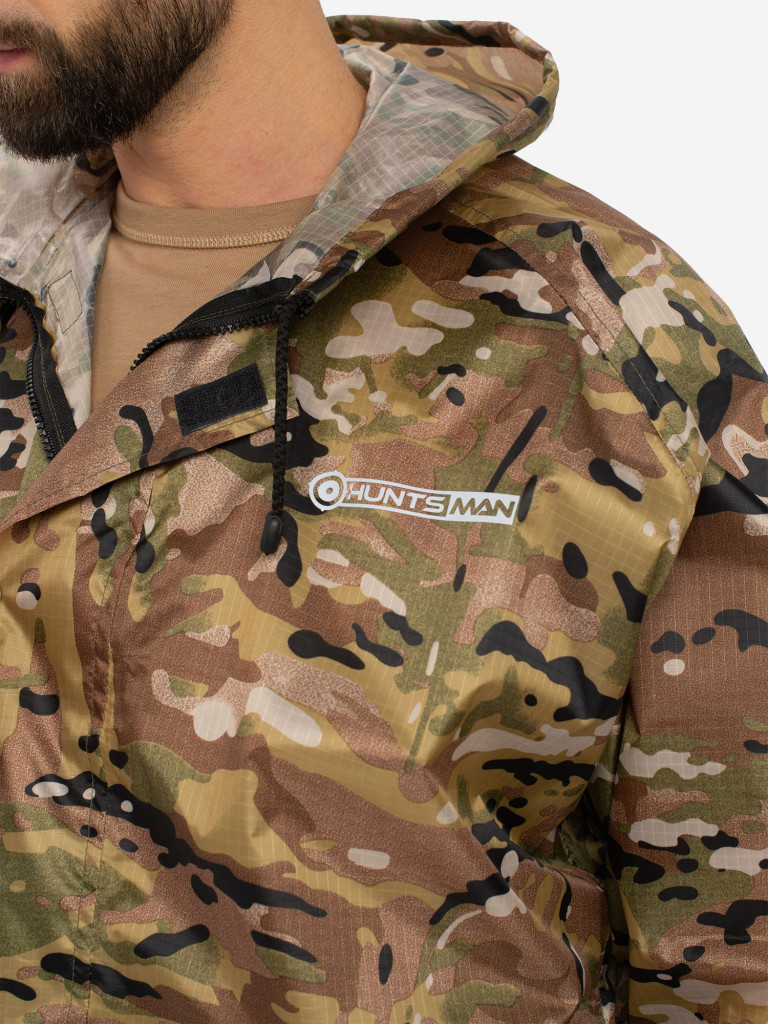 Плащ мужской Huntsman ВВЗ для рыбалки и охоты, ткань таффета 3000 мм вод.ст.